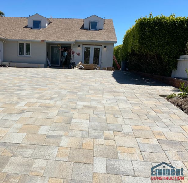 Westchester driveway with interlocking pavers